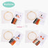 REEWISLY Halloween 4pcs Embroidery Kits with Patterns and Instructions, DIY Adult Beginner Embroidery Kits, Including 4 Plastic Embroidery Rings, ...