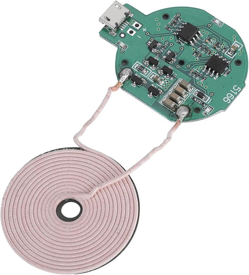 Wireless Charger Transmitter Module, Fast PCBA Circuit Board Coil Wireless Charging Micro USB Port DIY Wireless Charger Parts......