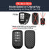 2pcs Compatible with Honda Accord Civic CR-V HR-V Pilot CR-Z Fit Ridgeline Crosstour Odyssey Insight Carbon Fiber Looks Key Fob Cover Case Key Cha...