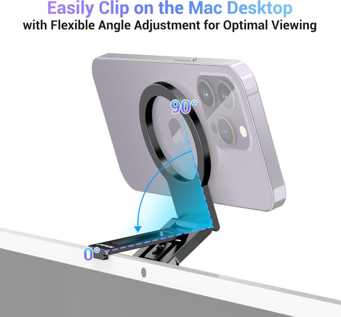 PROfezzion Metal Continuity Camera Mount for Mac Desktops & Displays, Compatible with iMac 2017 & Later, iMac Pro 2017, Studio Display, Pro Displa...