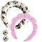 2PCS Spa Headband for Washing Face, Makeup Headband, Bubble Skincare Headbands with Face Wash Wristbands...