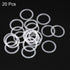 uxcell Silicone O-Rings, 15mm OD 12mm ID 1.5mm Width VMQ Seal Gasket for Compressor Valves Pipe Repair, White, Pack of 20...
