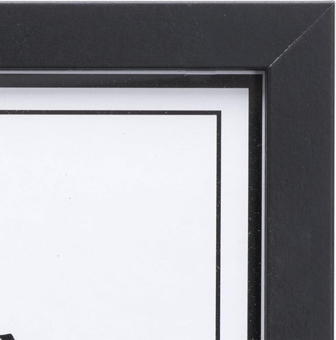Malden International Designs Wooden Document Frame, 8.5x11, Black...