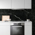 Black Marble Peel and Stick Wallpaper 17.7in*118in,Black Marble Contact Paper Self Adhesive,DIY Waterproof Granite Vinyl Film for Kitchen Bathroom...