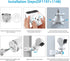 Corner Wall Mount Bracket Compatible with Eufy Security Indoor Cam S350 Camera (White)...