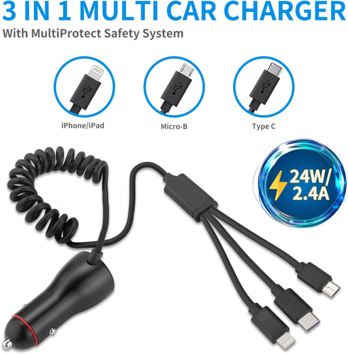 Fast Car Charger for iPhone 15/14/13 Pro Max,Upgrade Dual USB Rapid Car Charging Adapter Compatible for iPhone 15/1413 Pro Max/13/12/11/Xs/XS Max/...