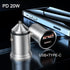 USB C Car Charger Fast Car Charger Port Adapter, 20W QC3.0 Mini Car Cigarette Lighter USB Type C 3A Output Car Charger (Silver)...