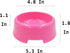 Dog Bowls Cat Bowls (Plastic Bowls, Pink 4-Pack)...