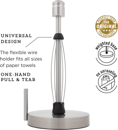 Kamenstein Perfect Tear Paper Towel Holder, 13-Inch, Silver...