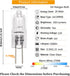 G4 Halogen Light Bulb , T3 JC Type Clear 20W 12V AC/DC Bi-Pin Bulb for Landscape Lighting,Accent Lights, Track Lighting,Under Cabinet Puck Light, ...