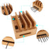 Bamboo Wood Multi-Device Desktop Dock Station Charger Holder Charging Cradle Charge Stand Compatible for iPhone 13 12 11 Pro Max XS XR X 8 7 Plus ...