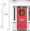 Wreath Hanger,Adjustable Length 14.9-25 Inch Metal Door Hanger,Wreath Hanger for Front Door 20 lbs Larger Christmas Wreaths Decorations HookWhite...