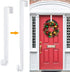 Wreath Hanger,Adjustable Length 14.9-25 Inch Metal Door Hanger,Wreath Hanger for Front Door 20 lbs Larger Christmas Wreaths Decorations HookWhite...