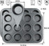 Muffin Pan, 12 Cupcake Pan, 2 Sets of Nonstick Brownie Bakeware Muffin Tin, Cupcake Tray, Baking Pan for Kitchen Oven, Black 13.9 x 10.5 x 1.2 inc...