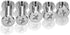 Pangda 80 Sets Chicago Screw Leather Rivets Assorted Kit Chicago Binding Screws 5 Sizes Metal Round Cross Head Stud Screw Post Nail Rivet Button f...