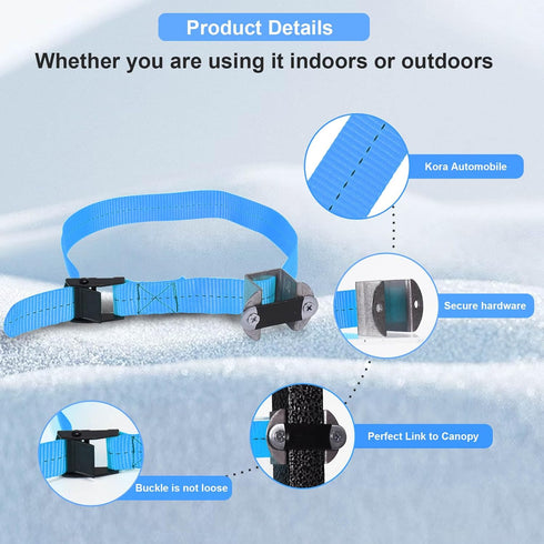 Canopy Weights Set Fits All Canopy Poles up to 1 inch Wide and Removal to Secure Tents, Canopies, and Umbrellas at Outdoor Events (Blue)...