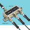 ANTOP 3-Way Coaxial Cable Splitter 2GHz- 5-2050MHz Worked with Satellite, HDTV, Antenna Signal- All Port Power DC Power Passing, Silver Plated and...