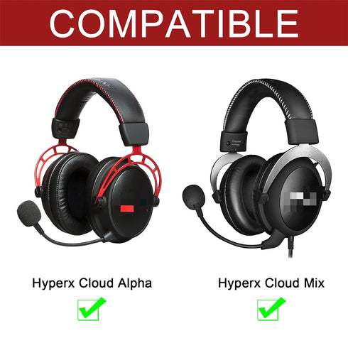 HyperX Cloud Alpha Cable, Removable Replacement Alpha Cord, with Mute & Volume Controls Compatible with HyperX Cloud Mix Alpha Gaming Headset (No ...