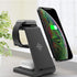 Wireless Charger,3 in 1 Fast Wireless Qi Charging Station Dock Stand for iPhone 14/13/12/11 Pro Max/XR/XS Max/XS/X, iWatch SE/7/6/5/4/3/2, Airpods...