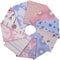 -10 Pieces 18"x21" Fat Quarters Fabric Bundles Pink, Spring Floral Cotton Fabric, Fabric for Crafts, Precut Squares for Sewing, Quilting, Patchwor...