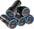 USB C Car Charger 5 Pack, Bangfun 36W Dual Port PD&QC 3.0 Fast Charging 12V Car Charger Adapter Cigarette Lighter USB Charger Plug for iPhone 15 1...