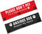 Please Don’t Pet/Anxious Dog Friendly Dog Leash Sleeve 2 Set - Dog Leash Wrap for Rescue Dogs and Anxious Dogs - Includes Red and Black 2 Sleeves ...