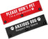 Please Don’t Pet/Anxious Dog Friendly Dog Leash Sleeve 2 Set - Dog Leash Wrap for Rescue Dogs and Anxious Dogs - Includes Red and Black 2 Sleeves ...