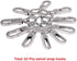 JAKAGO Swivel Lobster Clasps Clips and Slide Buckles and Metal D Ring Semi-Circular D Ring for Handbag Bags Cat Dog Collar Buckles Ring Hand DIY A...