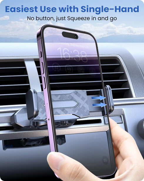 OQTIQ CD Phone Holder for Car, CD Player Phone Mount with Ultra Sturdy Expandable Spring-Loaded Grip & 360 Degree Pivot, CD Slot Car Phone Holder ...