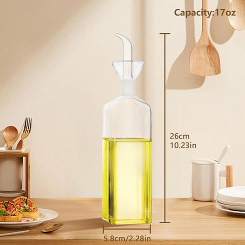 Olive Oil bottle, Olive Oil Dispenser, Olive Oil Vinegar Cruet, Cooking Wine Cotainer Salad Dressing Glass Oil Bottle, Vinaigrette Oil Dispenser f...