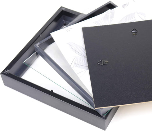 Lawrence Frames 785088 Shadow Box Frame, 8x8, Black...