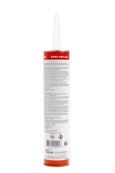 Dicor 501LSB-1 HAPS-Free Self-Leveling Lap Sealant for horizontal surfaces - 10.3 Oz, Black, Secure, Ideal for RV Roofing, Maintenance, Repair, Ap...