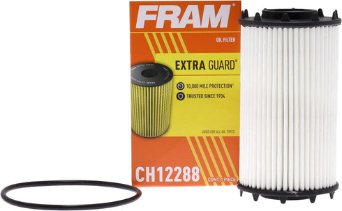FRAM Extra Guard Automotive Replacement Oil Filter, Designed for Conventional and Synthetic Oil Changes Lasting up to 10k Miles, CH12288 with Sure...