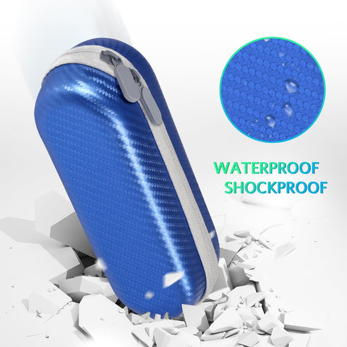 Electric Toothbrush Travel Case, Hard Storage Bag with Electric Toothbrush Caps...