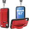 TOOVREN Cover for iPhone XR Wallet Case with Lanyard Strap Card Holder Protective Cover with Stand Wallet Leather PU Adjustable Detachable Lanyard...