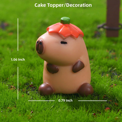 Capybaras Figures, Mini Capybaras Fairy Garden Accessories, Miniature Capybaras Ornament for Micro Landscape, Bonsai Decoration, Birthday Cake Top...