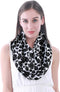 Lina & Lily Cow Animal Print Women's Infinity Scarf Lightweight...