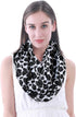 Lina & Lily Cow Animal Print Women's Infinity Scarf Lightweight...