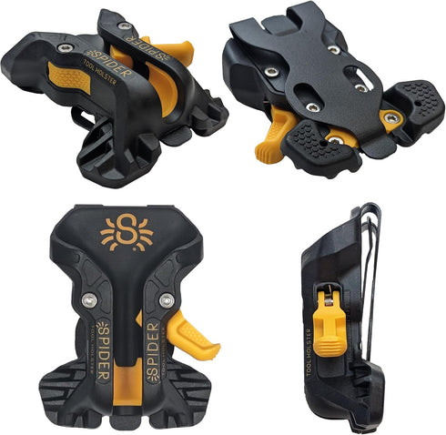Spider Pro Tool Holster - Upgraded, Self Locking, Quick Draw Universal Tool Holder with Ambidextrous Thumb Lock - Clips Onto Any Belt...