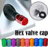 Blue Tire Valve Stem Caps, Heavy-Duty Tire Valve Caps, Aluminum Alloy Wheel Caps, Tires Accessories Dust Proof Airtight Air Caps Cover, Universal ...