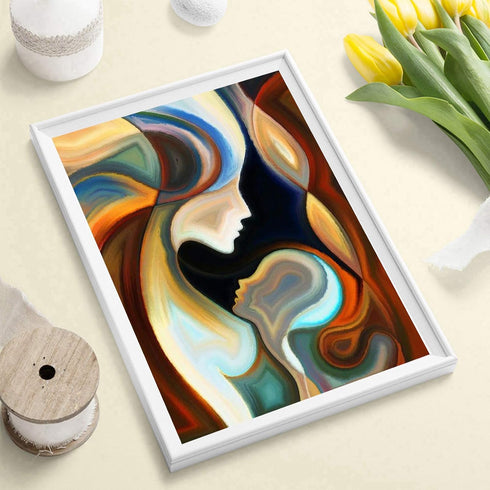 YALKIN Diamond Painting Kits for Adults, DIY 5D Diamond Painting Paint Abstract Mother by Number with Gem Art Drill Diamond Painting Kits for for ...