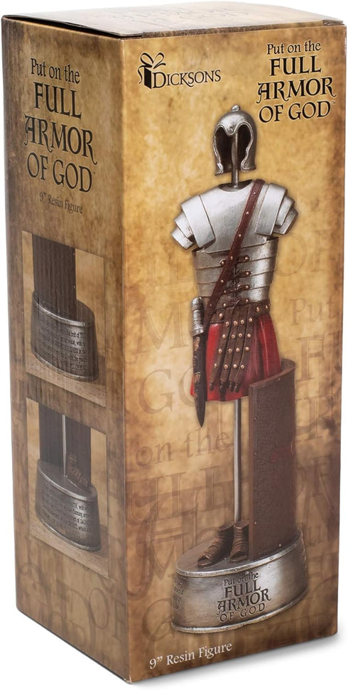 Dicksons Full Armor of God Soldier Ephesians 6 Scripture 9.5 Inch Resin Stone Tabletop Figurine...