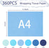 HEYPLACE 360 Sheets Tissue Paper for Gift Bags, Blue Tissue Paper Bulk 11.5 x 8Inch Tissue Paper for Gift Wrapping Crafts Graduation Wedding Birth...