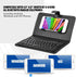 V BESTLIFE Portable Wireless Bluetooth Keyboard with Leather Case, Universal Keyboard with Portfolio Flip Case and Stand, Cover with for 4.5''-6.8...