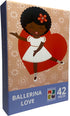 Ballerina Love Jigsaw Puzzle, 10.5in x 14in, 42 Pieces, Age 5+, Ages 5-7, Black Ballerina Puzzle, African American Ballerina, Black Princess Puzzl...