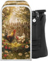 Farm Rooster Can Opener Cover Oil-proof Jar Opener Cover Bottle Opener Dust Cover Keep Your Kitchen Clean Fits Most Electric Automatic Can Openers...
