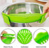 2 Pcs Silicone Clip on Strainer for Pasta Meat Vegetables Fruit, - Fit All Pots and Bowls....