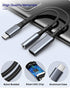 Adapter USB C to 3.5mm Audio - Charger 2 in 1 USB C to Aux and Charger Adapter - PD 60W Fast Charging Dongle Cable Cord, Compatible with Samsung G...