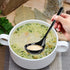 6 PCS Stainless Steel Serving Utensils, Large Serving Spoons Slotted Spoons, Forks, Ice Suger Tongs, Cake Server, Soup Ladle, Metal Utensils Set G...