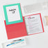Avery Heavy-Duty Dual Color 3 Ring Binder, 1/2 Inch Slant Rings, Mint/Coral View Binder (17881)...